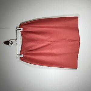 Vintage Josephine Chaus Coral Silk Pencil Skirt 10